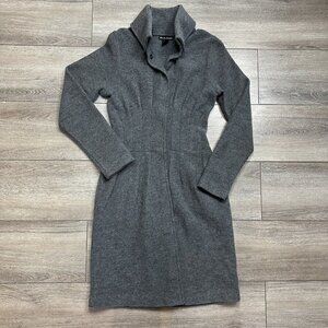 Alexandra Bartlett Long Wool Sweater Coat Size XS Women's Grey